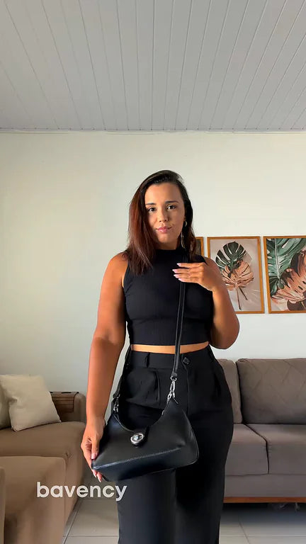 Bolsa Hobo Talessa – Alça de Corrente e Transversal